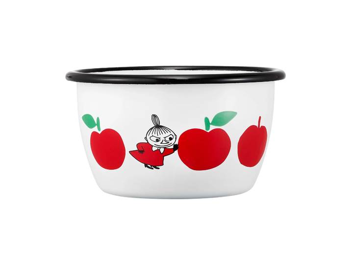 Muurla Bol Moomin émail 30 cl Joyfull Apples-rouge