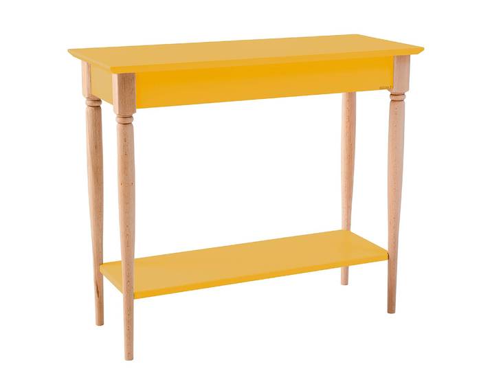 Console 85cm Jaune/Jaune moutarde