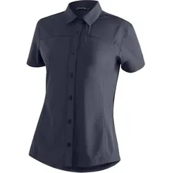 MAIER SPORTS Damen Bluse Magos S/S W, Größe 34 in Blau Blau