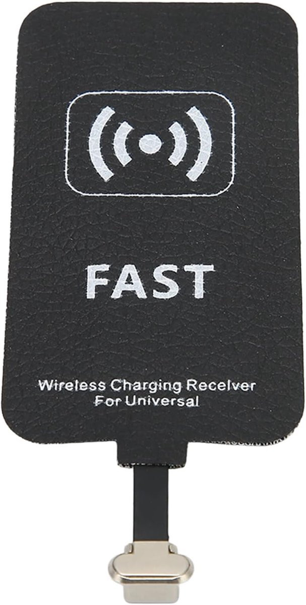 USB-C draadloze Qi-oplaadontvanger voor mobiele telefoons, 5V 2A, met zelfklevende sticker