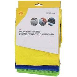 WellHome - 3er-Set Mikrofaser-Chamois-Tücher 35x35cm
