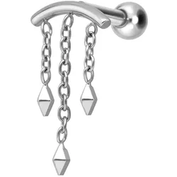 Titan Ohrpiercing mit Innengewinde WINDSPIEL
