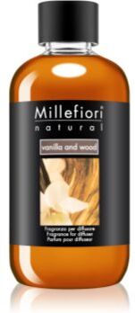 Millefiori Milano Vanilla & Wood recarga de aroma para difusores 250 ml. Milano Vanilla & Wood