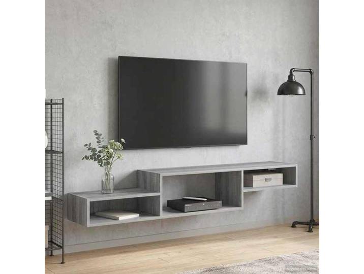 Meuble TV mural Montage mural Sonoma gris 150 x 28 x 26 cm 8005994