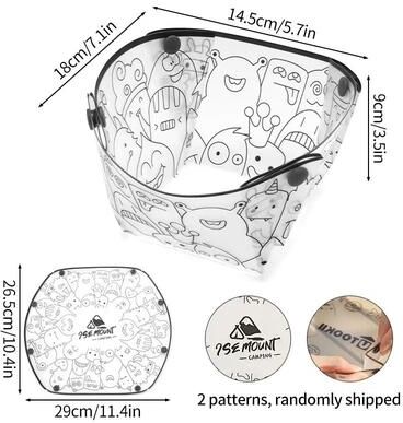 Uplifted Finds Collapsible Outdoor Camping Bowl Set High Performance Ultralight Foldable Tableware & Portable Picnic Cup 1 Pc Bowl