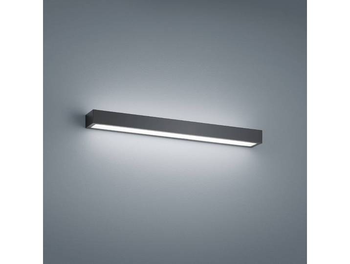 LED-wandlamp Theia, zwart, Badkamer, metaal, Modern, LED wandlamp