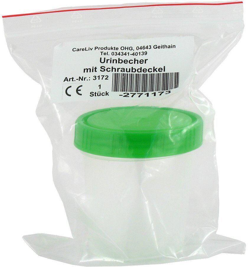 Careliv Produkte Urinbecher mit Schraubdeckel 1stk