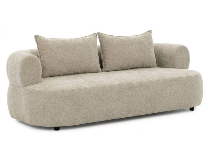 JVmoebel 3-Sitzer Beiges 3-Sitzer Sofa luxuriöses Stoffsofa für das Wohnzimmer, 1 Teile, Made in Europa