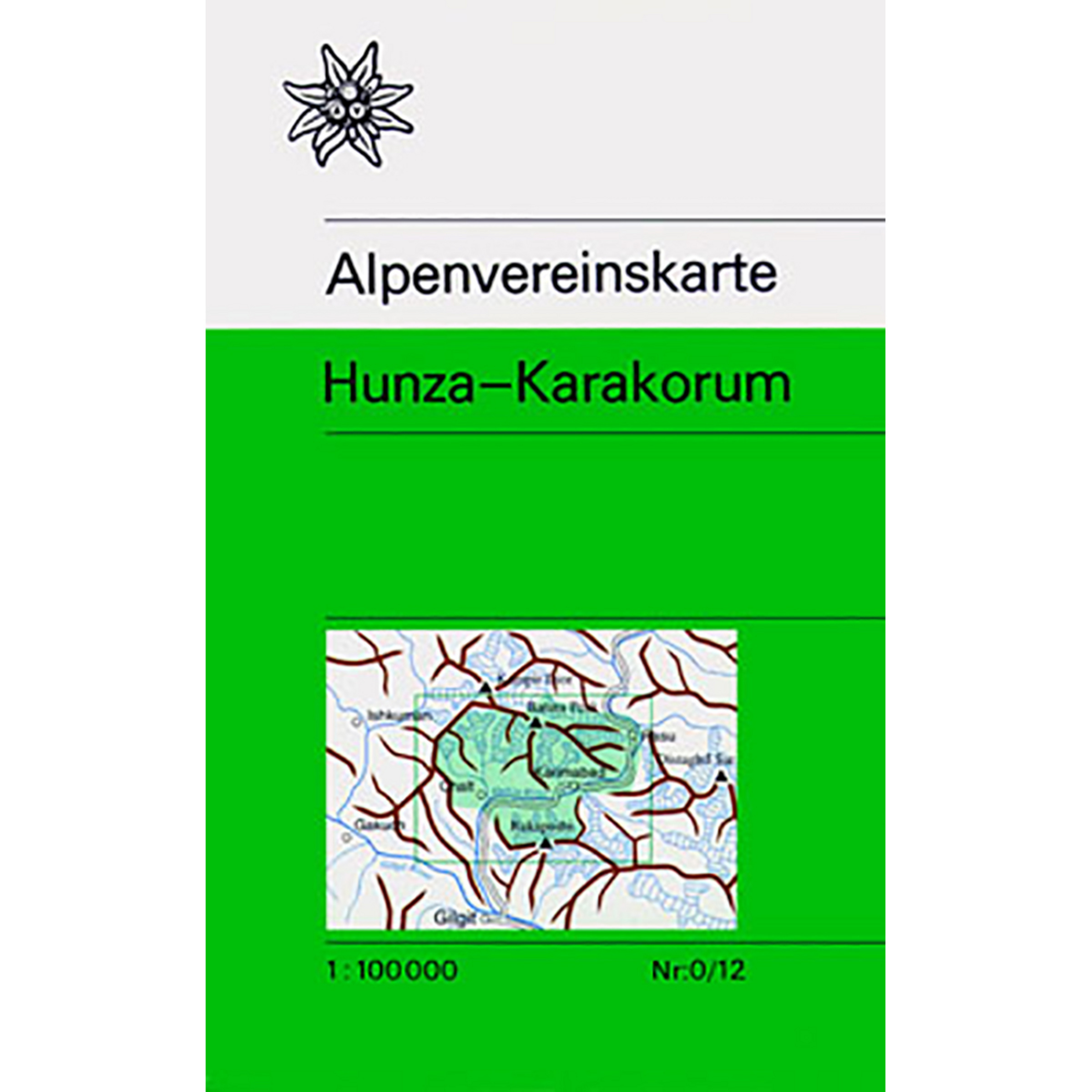 DAV AV-Karte 0/12 Hunza-Karakorum Topografische Karten