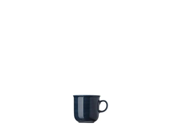 Becher THOMAS PORZELLAN Trend Colour Deep m. Hkl. gross , blau, B:8,8cm H:9,1cm Ø:7,5cm, Porzellan, Trinkgefässe, Becher