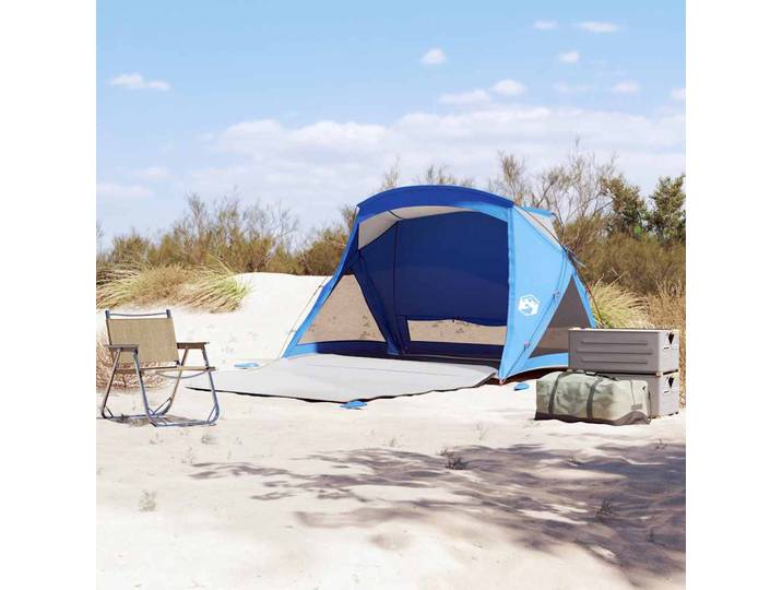vidaXL Strandzelt 2 Personen Azurblau Wasserdicht