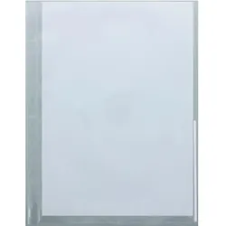 FolderSys Prospekthüllen A4 PP Euro-Lochung mit Indexstreifen VE=100 Stück transparent/weiß