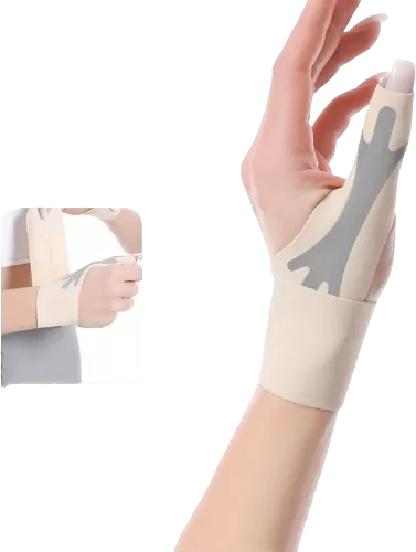 INF Handgelenkstütze für die linke Hand Beige