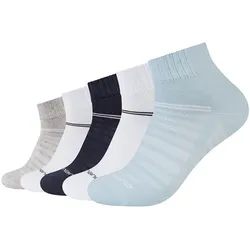 5er Pack camano Mesh Ventilation Quarter Socken 5081 - angel falls 35-38