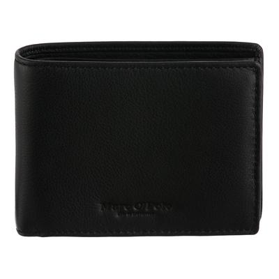 Geldbörse "Pete", Herren, schwarz, Glattleder, MARC O'POLO ACCESSORIES, Kleinlederwaren