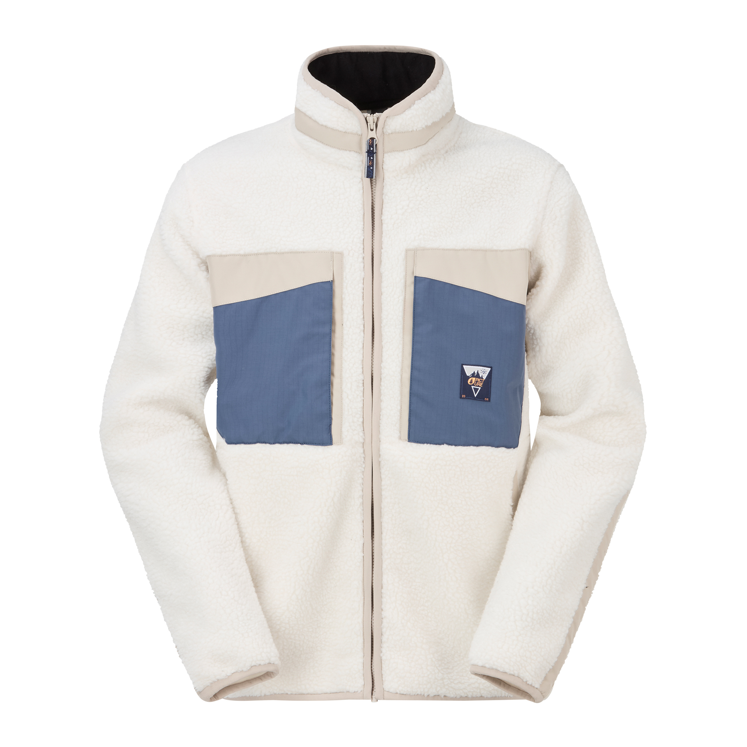 Picture Pmbton Fleece Herren Fleecejacke weiss Größe M Lifestyle Hautfreundlich