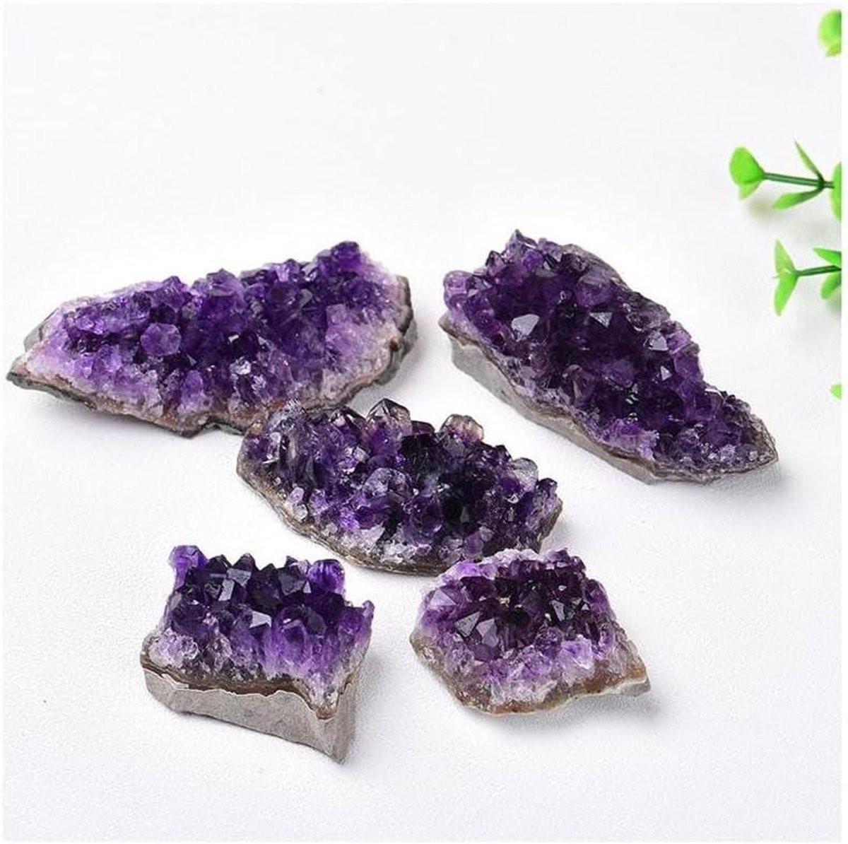 Amethist Kristal Cluster - Paarse Edelsteen Geode voor Chakra Balanceren - 20-30g