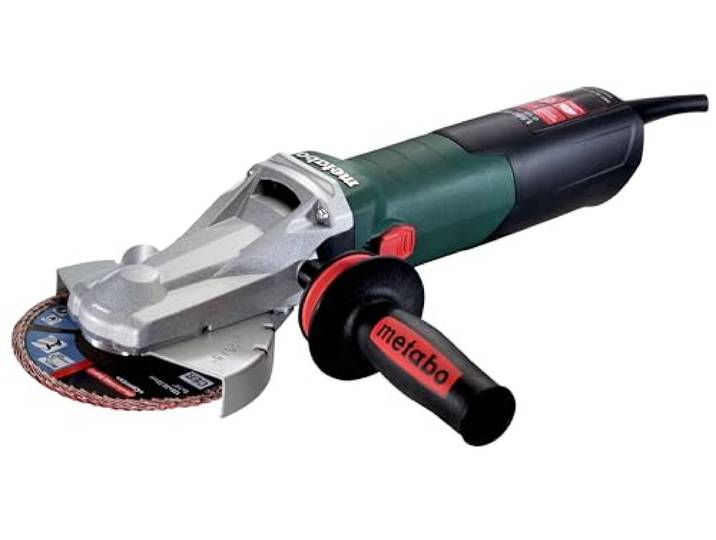 METABO 613082000 - Miniamoladora con cabeza plana WEF 15-125 Quick 1550W