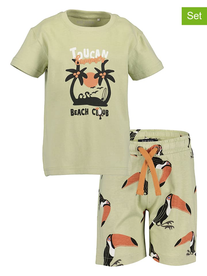 Blue Seven 2tlg. Outfit in Khaki - 110