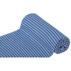 Ringelbündchen "Comfort", marine/jeans-melange