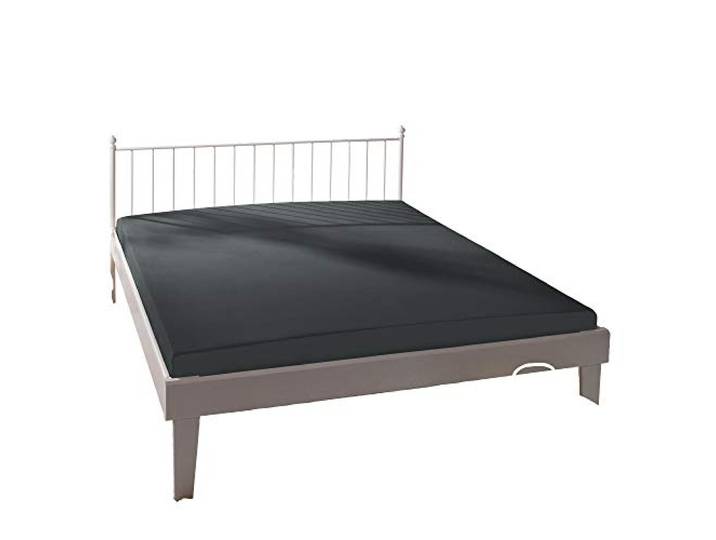 Bassetti Spannbettlaken Uni E1/556 Titan Baumwolle/Elastan, Maße: 180cm x 200cm, 200cm x 220cm, 9302337