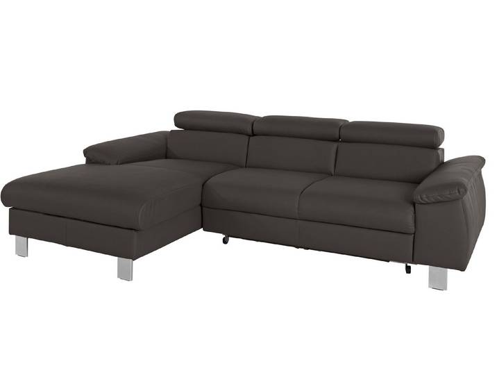 COTTA Ecksofa Komaris L-Form,B:244cm, inkl. Kopfteilverstellung, Wellenunterfederung, optional mit Schlaffunktion und Bettkasten, plus opt. LED Beleuchtung