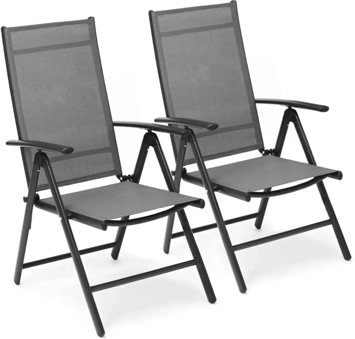 Gartenmöbel-Set - Gartenstühle - Gartentisch - Verstellbare Gartenstühle