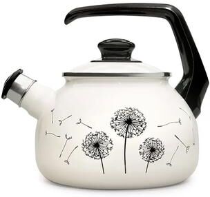 STP Goods MET-ROT 2.7Qt Dandelions Vintage Enamel Whistling Kettle