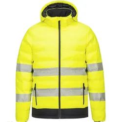 Bezheizbare Warnschutz Steppjacke S548 ge - M - gelb