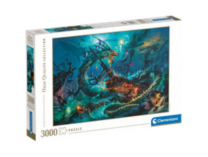 CLEMENTONI Puzzle 3000 pièces (Bataille sous-marine)