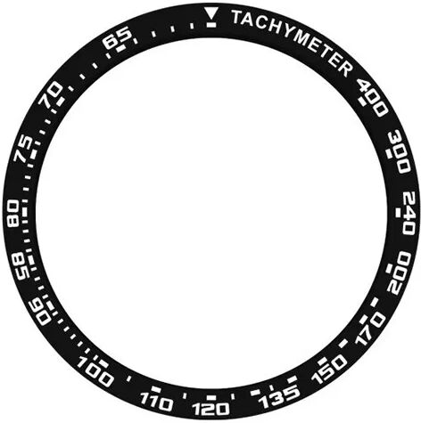 INF Schwarz-Weiß-Lünette - 45mm Edelstahl Geschwindigkeits-Zeitskala Ring kompatibel mit Samsung Watch5 Pro