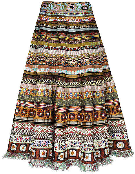 LENA HOSCHEK Bänderrock OPULENCE RIBBON bunt   S S