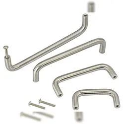 ID Dinkel 20er Set Möbelgriffe Schrankgriffe aus Echt Edelstahl Bügelgriff Griffe Möbel für Schränke 96mm
