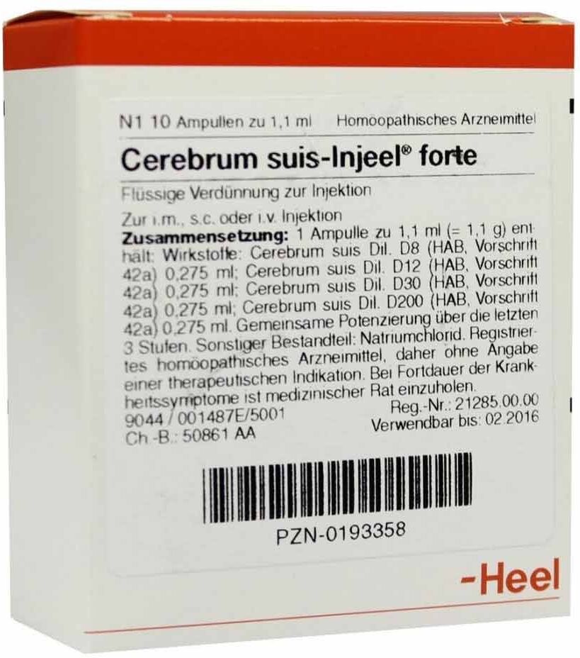 Cerebrum Suis Injeel forte Ampullen