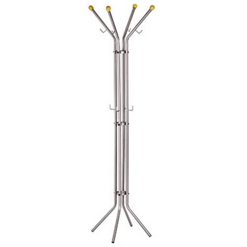 ALCO Garderobenständer 2800 Garderobenständer Anzahl der Haken: 8 (B x H) 520 mm x 1800 mm Metall (pulverbeschichtet) Silber 1 St.