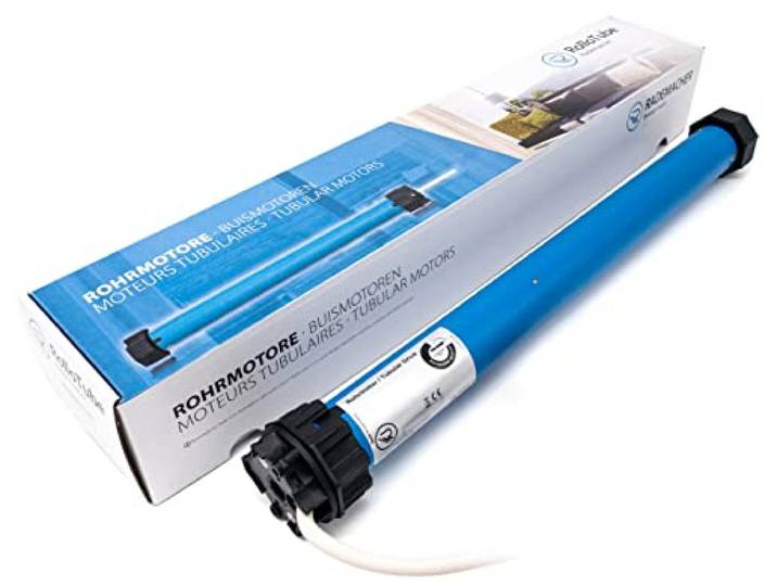 Rademacher RolloTube C-line Medium, 30 Nm, SW60 - buismotor rolluikmotor - zelflerende motor met zachte aanslag, positionering, blokkeerherkenning (CLIM 30/16PZ, 22603056), blauw