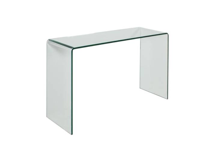 Console en verre courbe 100x40x80 cm