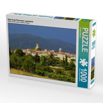 CALVENDO Puzzle Dorf in der Provence: Lourmarin | 1000 Teile Lege-Größe 64 × 48 cm Foto-Puzzle für glückliche Stunden