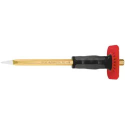 Rennsteig Spitzmeißel mit Handschutz 300 mm, 8-kant 16 mm, lackiert - 331 300 19