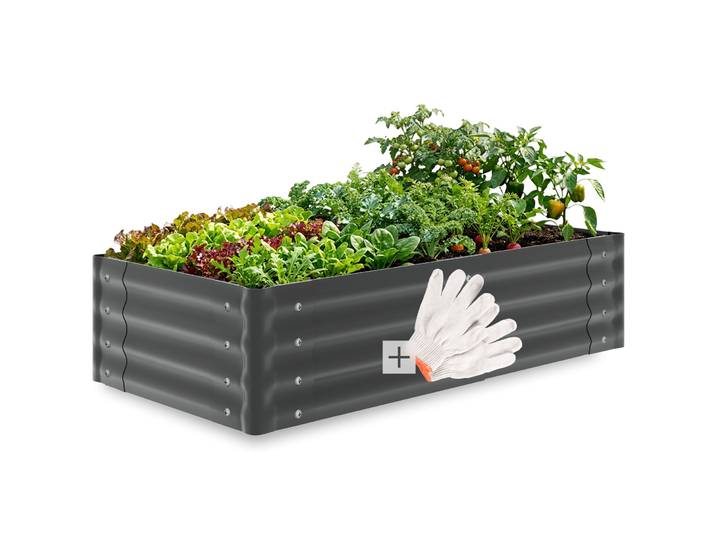 Hochbeet Salvia verzinkt, verschiedene Grössen - grau