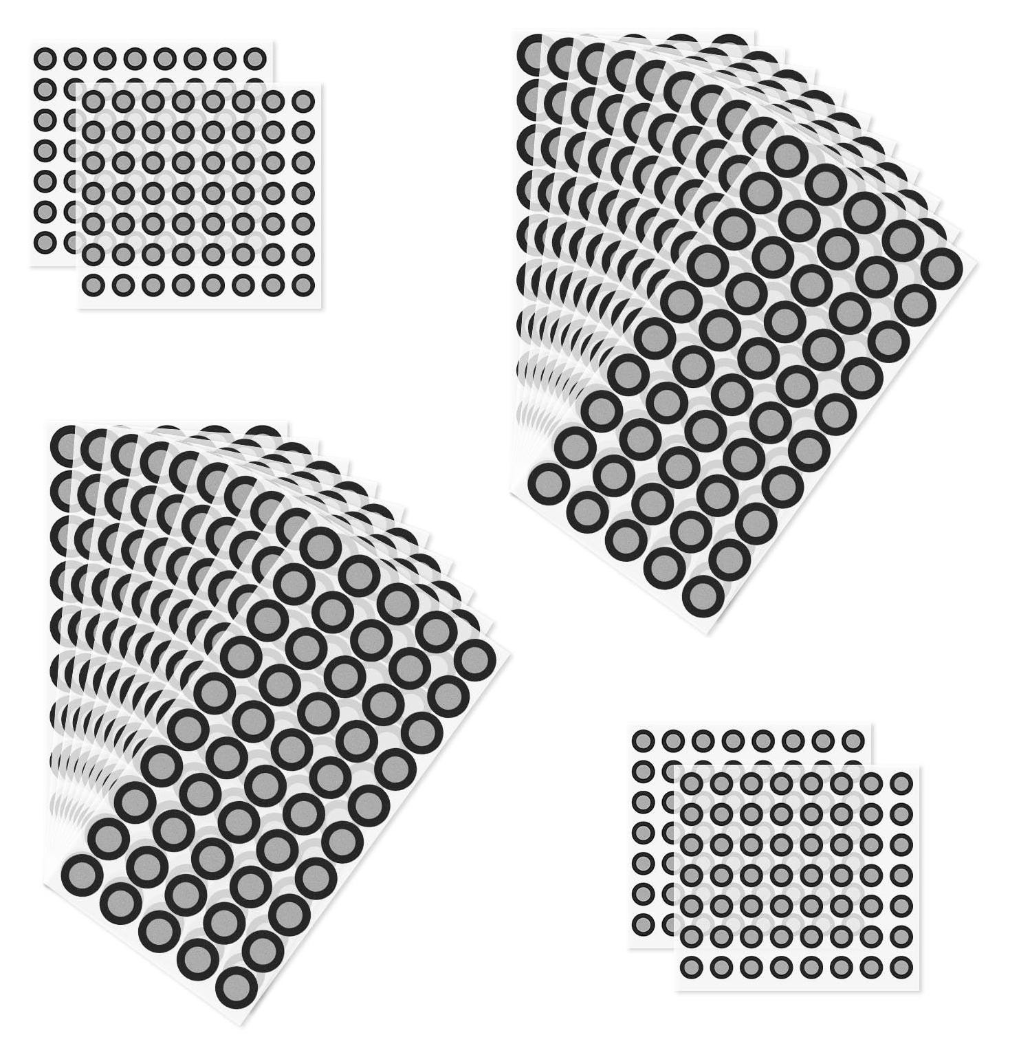 Dripio 3D-Scanmarkers, 1224 stuks, reflecterend en zelfklevend, 6 mm + 3 mm