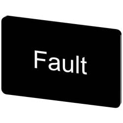 Siemens 3SU1900-0AD16-0EC0 3SU19000AD160EC0 Bezeichnungsschild beschriftbar Fault Schwarz 10 St. Piece