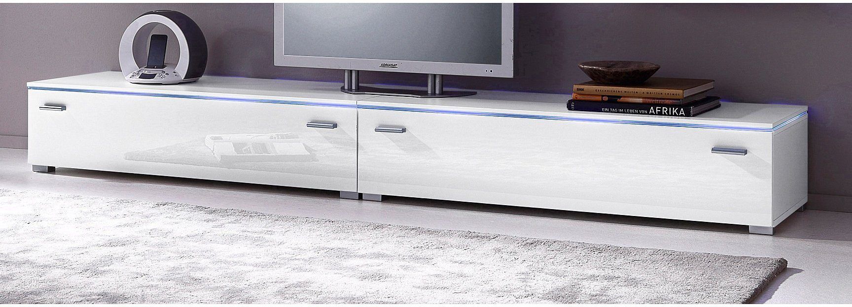 Lowboard HÖLTKEMEYER "Happy", weiss (weiß), Sideboards, Lowboard, TV-Board, Breite 110 cm weiß Einheitsgröße