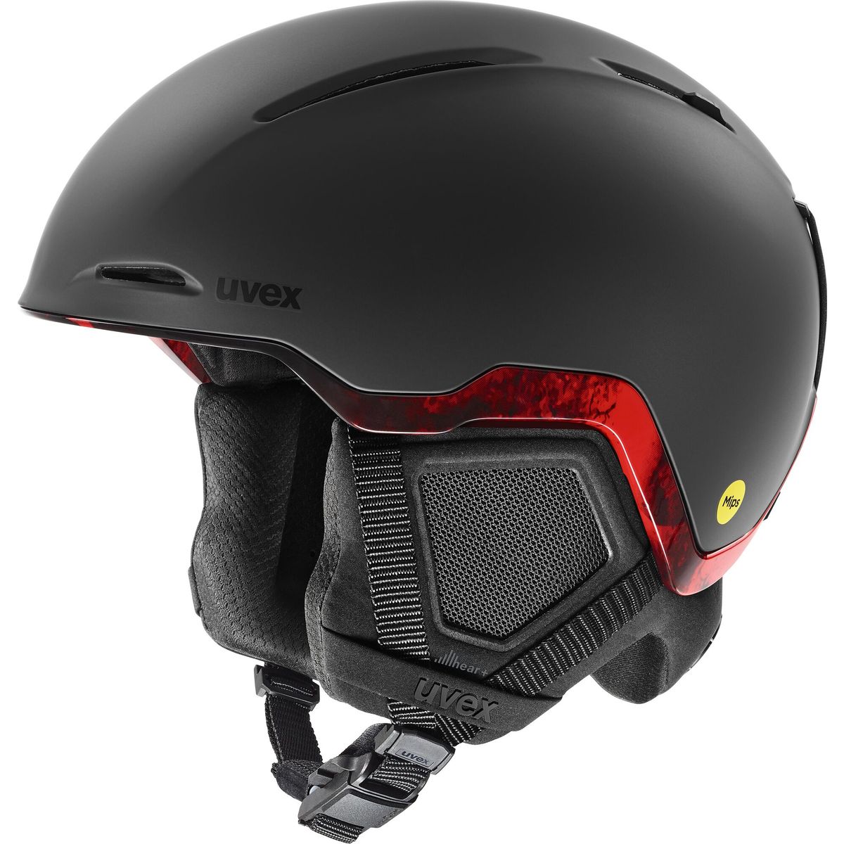 Uvex Monte Pro Mips black-red melt 56-59 cm S5663511305