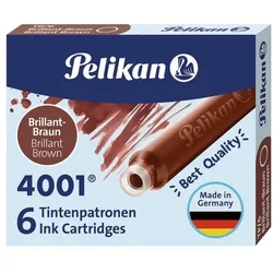 Pelikan Tintenpatrone »4001« 6 Stück braun