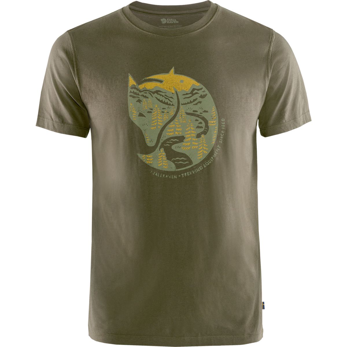 Fjällräven Arctic Fox T-shirt M dark olive (633) M F87220-633-M