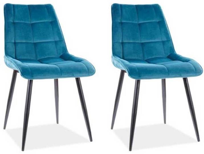 Feldmann-Wohnen Esszimmerstuhl Chic (2 St), türkis 2er Set