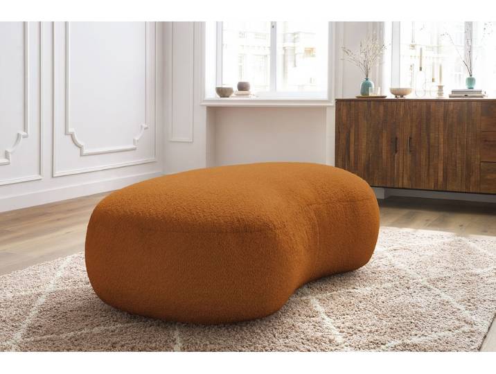 Pouf SAINT-GERMAIN tissu bouclette
