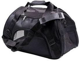 Uplift Treasures Portable Mesh Pet Carrier Travel Bag black s