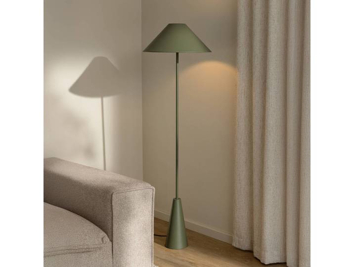 Globen Lighting Stehlampe Cannes, grün, für Wohn- / Esszimmer, Metall, Skandinavisch